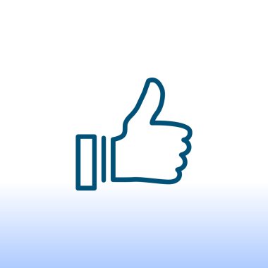 başparmak yukarı simgesi, illüstrasyon 