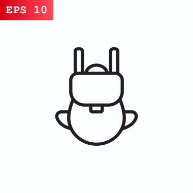 turist çantası, sırt çantası simgesini