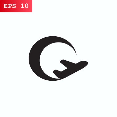 Uçak simgesi, illüstrasyon 