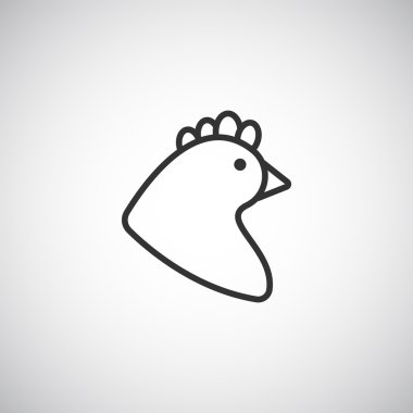 Tasarım tavuk simgesinin