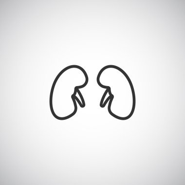 Böbrekler simgesi, illüstrasyon 