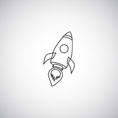 Roket simgesi, illüstrasyon