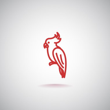 Tasarım papağan simgesinin