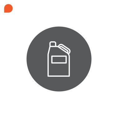 Bidon simgesi, illüstrasyon 