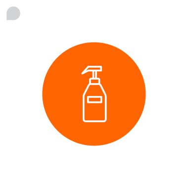 Jel, köpük veya sıvı sabun şişe simgesi