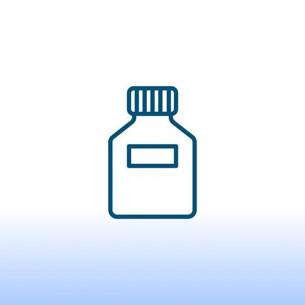 Plastflaska, container-ikonen — Stock vektor