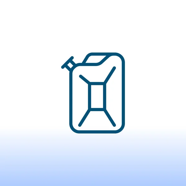 Jerrycan icoon, illustratie — Stockvector