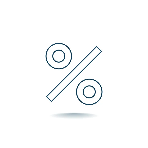 Percent sign icon — Stock Vector