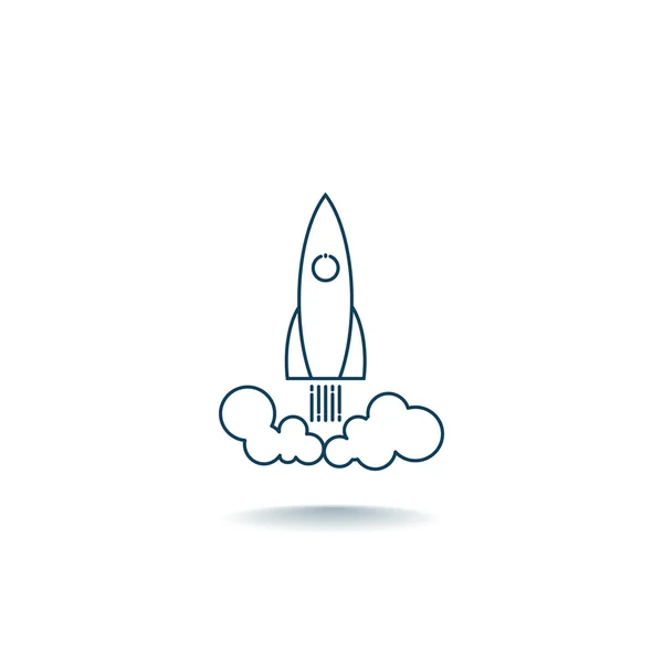 Rocket icon, illustration — Stock Vector