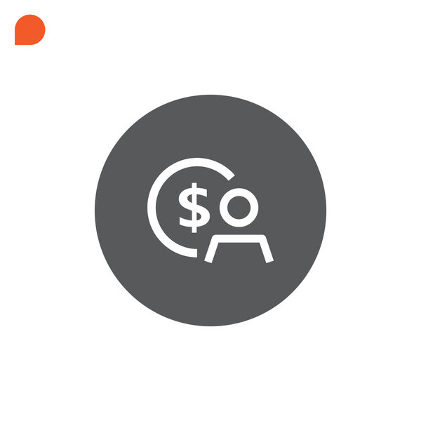 Employee wages icon  