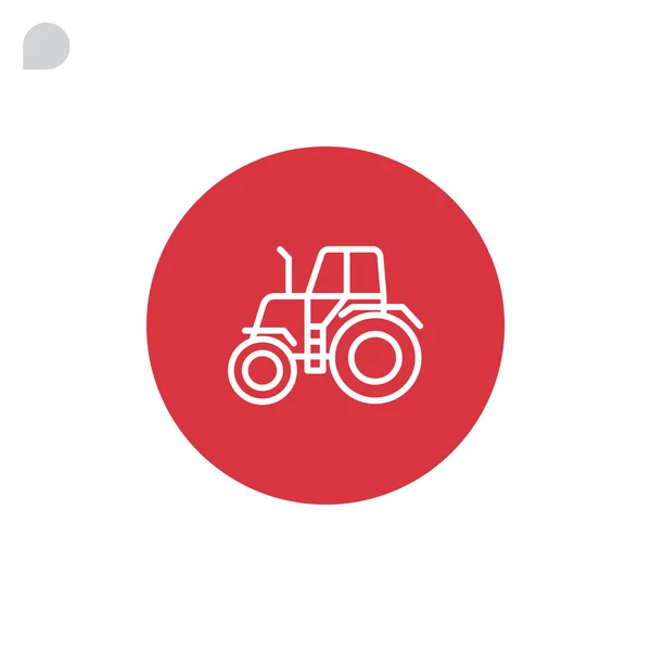 Icône tracteur ferme — Image vectorielle