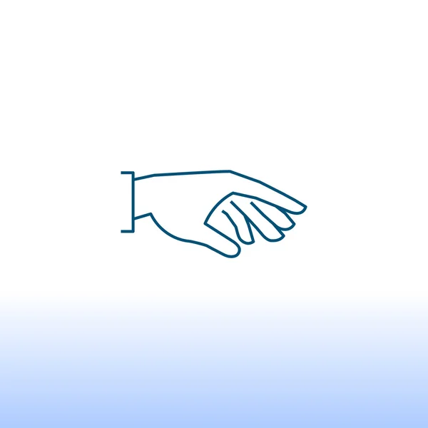 Menselijk handpictogram — Stockvector