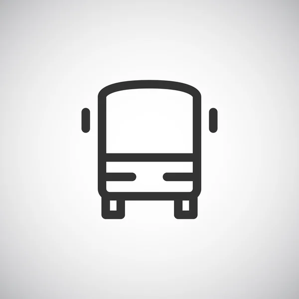 Otobüs simgesi, illüstrasyon — Stok Vektör