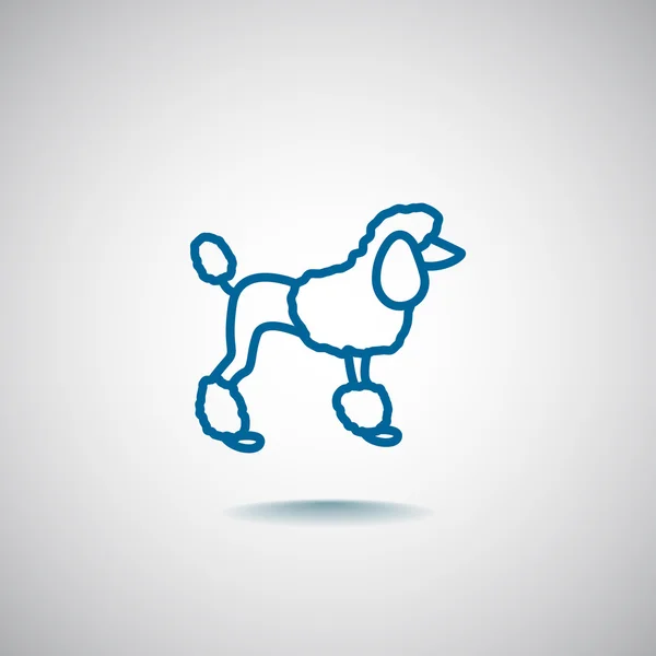 Ícone do cão, ilustração —  Vetores de Stock