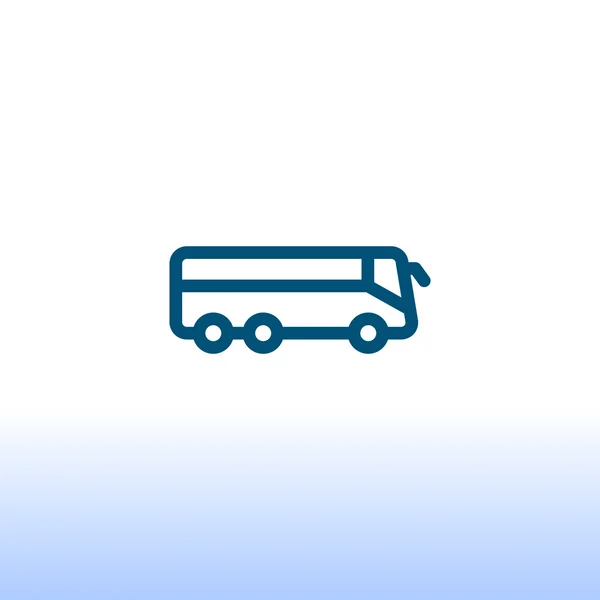 Значок автобуса, иллюстрация — стоковый вектор