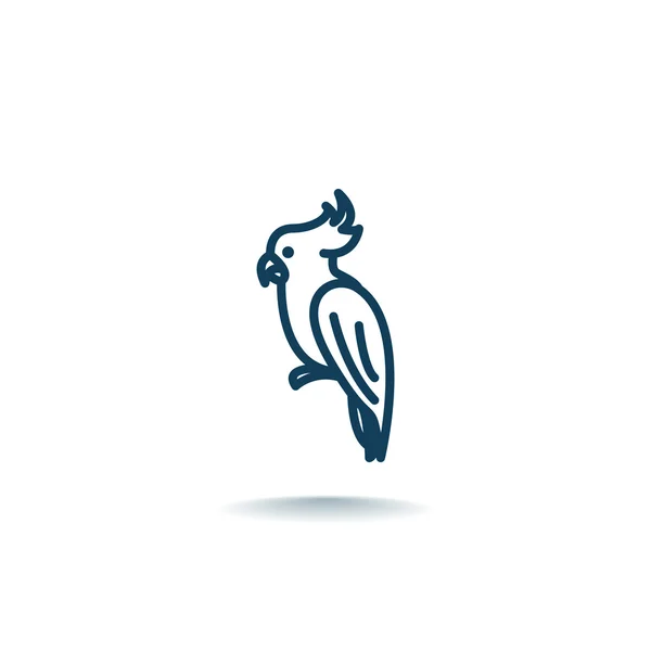 Návrh papoušek ikony — Stockový vektor