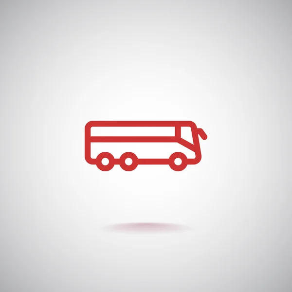 Icono del autobús, ilustración — Archivo Imágenes Vectoriales