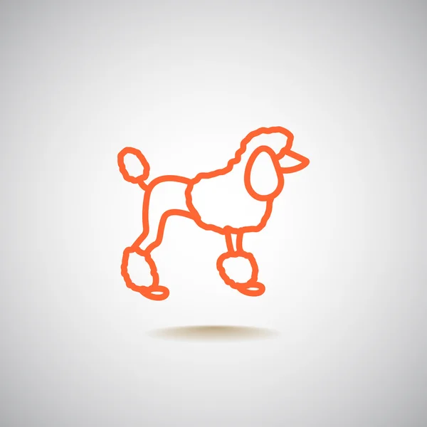Psí ikonu, ilustrace — Stockový vektor