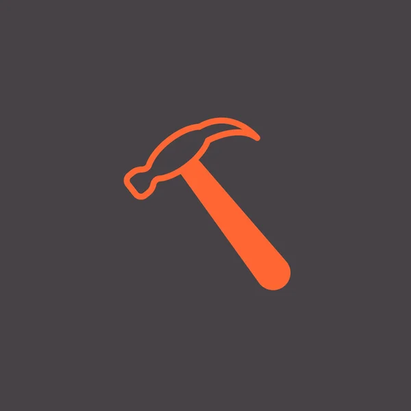 Icono de herramienta de martillo — Vector de stock