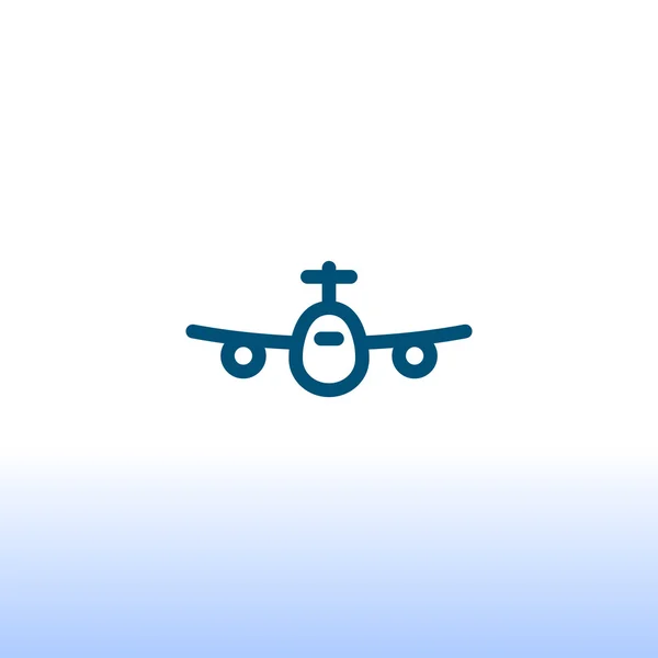Икона самолета, иллюстрация — стоковый вектор
