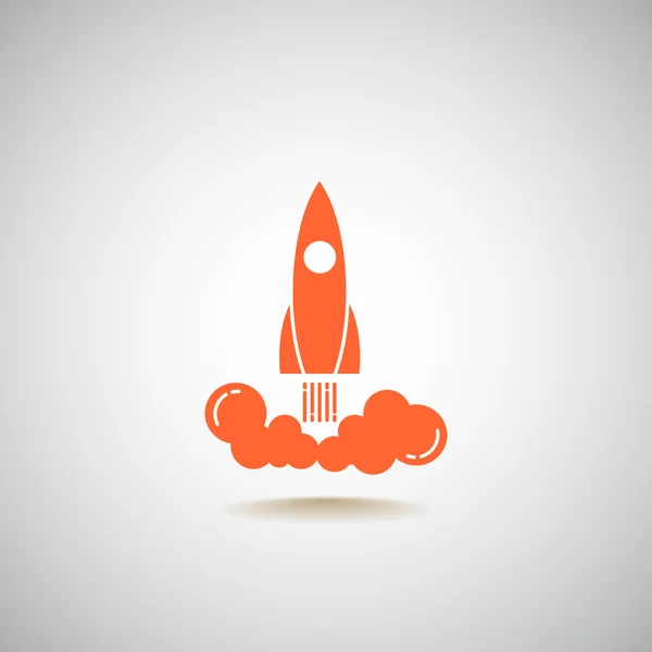Icono de cohete, ilustración — Vector de stock