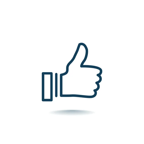 Thumb up icon, illustration — Stock Vector