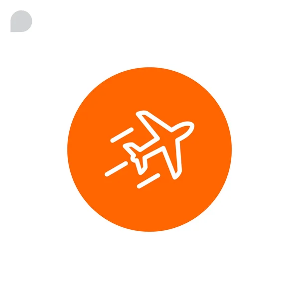 Flugzeug-Symbol, Illustration — Stockvektor
