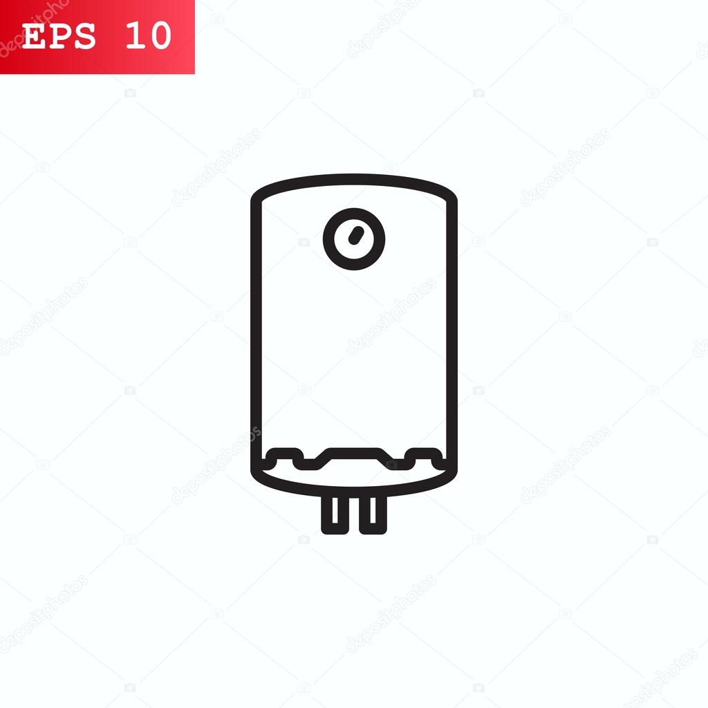 household water heater icon