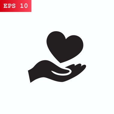 Kalp üstünde palmiye kutsal kişilerin resmi