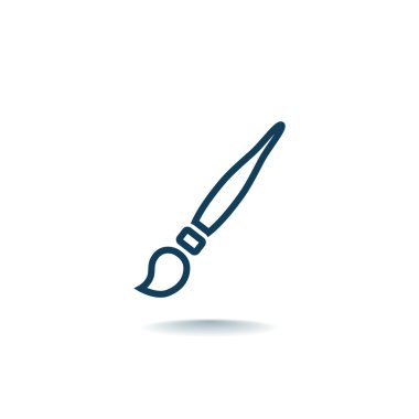 Sanatçı, boya fırça simgesini 