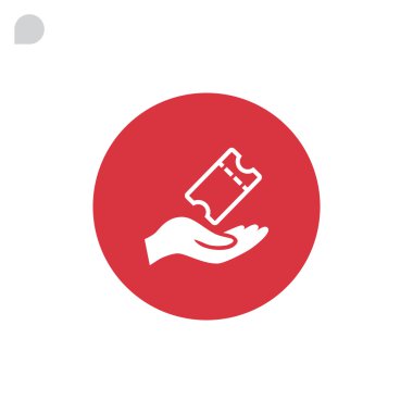 Tasarım bilet simgesinin