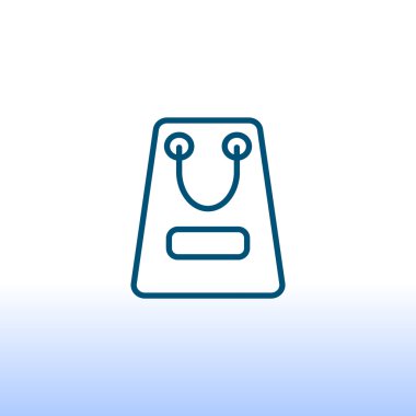 Kağıt alışveriş çantası simgesi