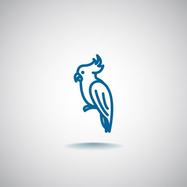 Tasarım papağan simgesinin