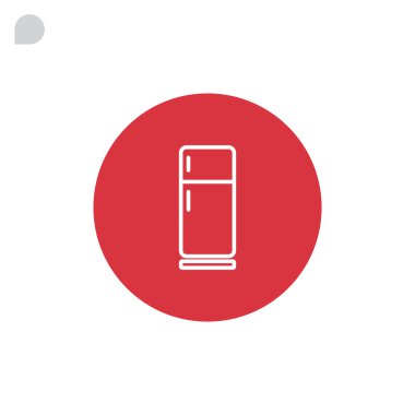 Buzdolabı simgesi, illüstrasyon 