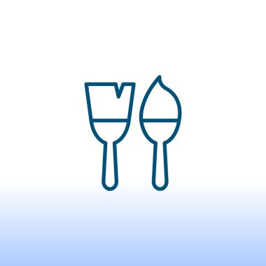 Boya fırça simgeler