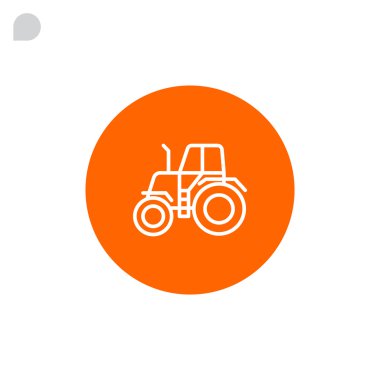 çiftlik traktörü simgesi 