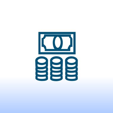 para sikke ve bill simgesi