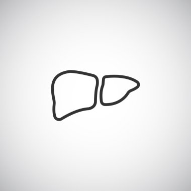 Karaciğer simgesi, illüstrasyon 