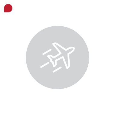 Uçak simgesi, illüstrasyon 