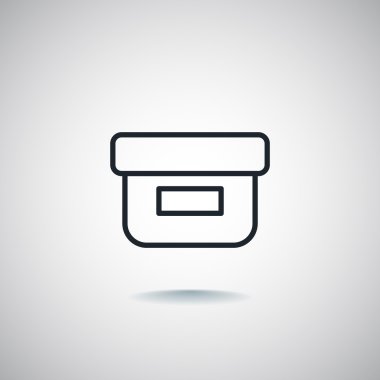 yiyecek kabı simgesi 