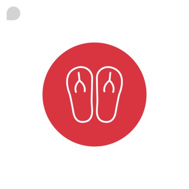 plaj terlikleri simgesi