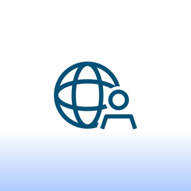 küresel iş simgesi  