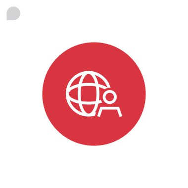 küresel iş simgesi  