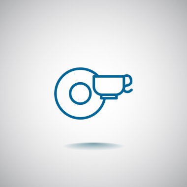 kahve veya çay Kupası simgesi.