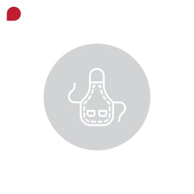 Mutfak önlüğü simgesi  