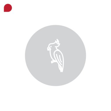 Tasarım papağan simgesinin