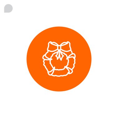 Noel çelenk simgesi