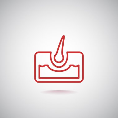 insan saç ve Cilt simgesini