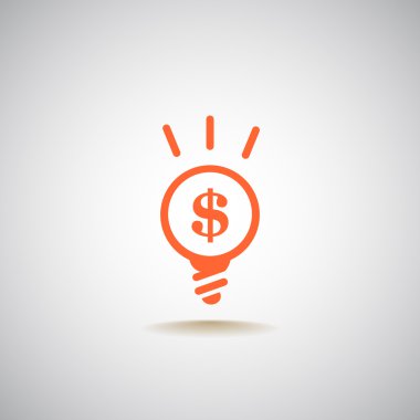 ampul ve dolar simgesi 