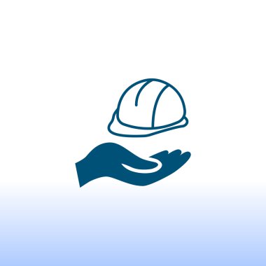 inşaat kask el simgesi